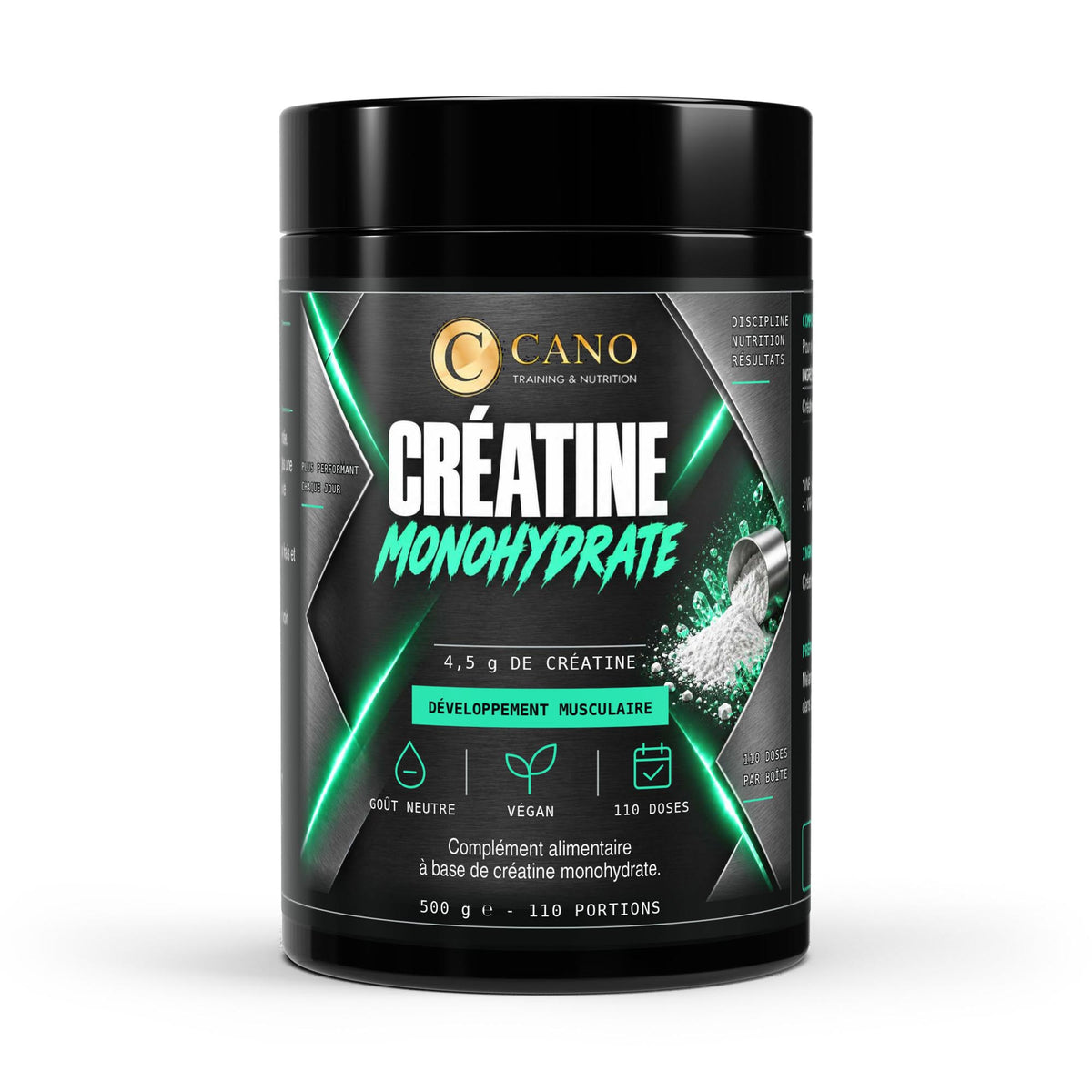 Créatine monohydrate pure - 500 gr