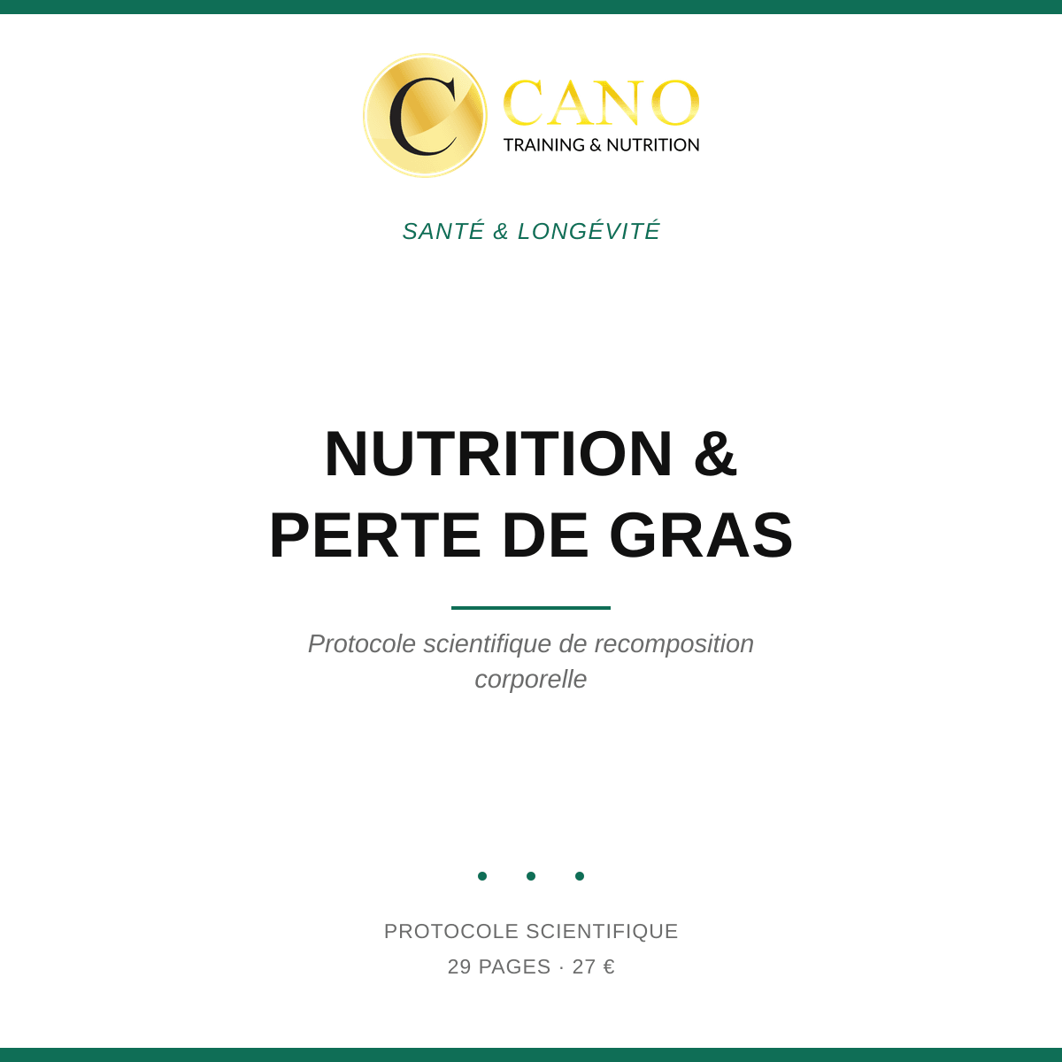 Nutrition & Perte de Gras