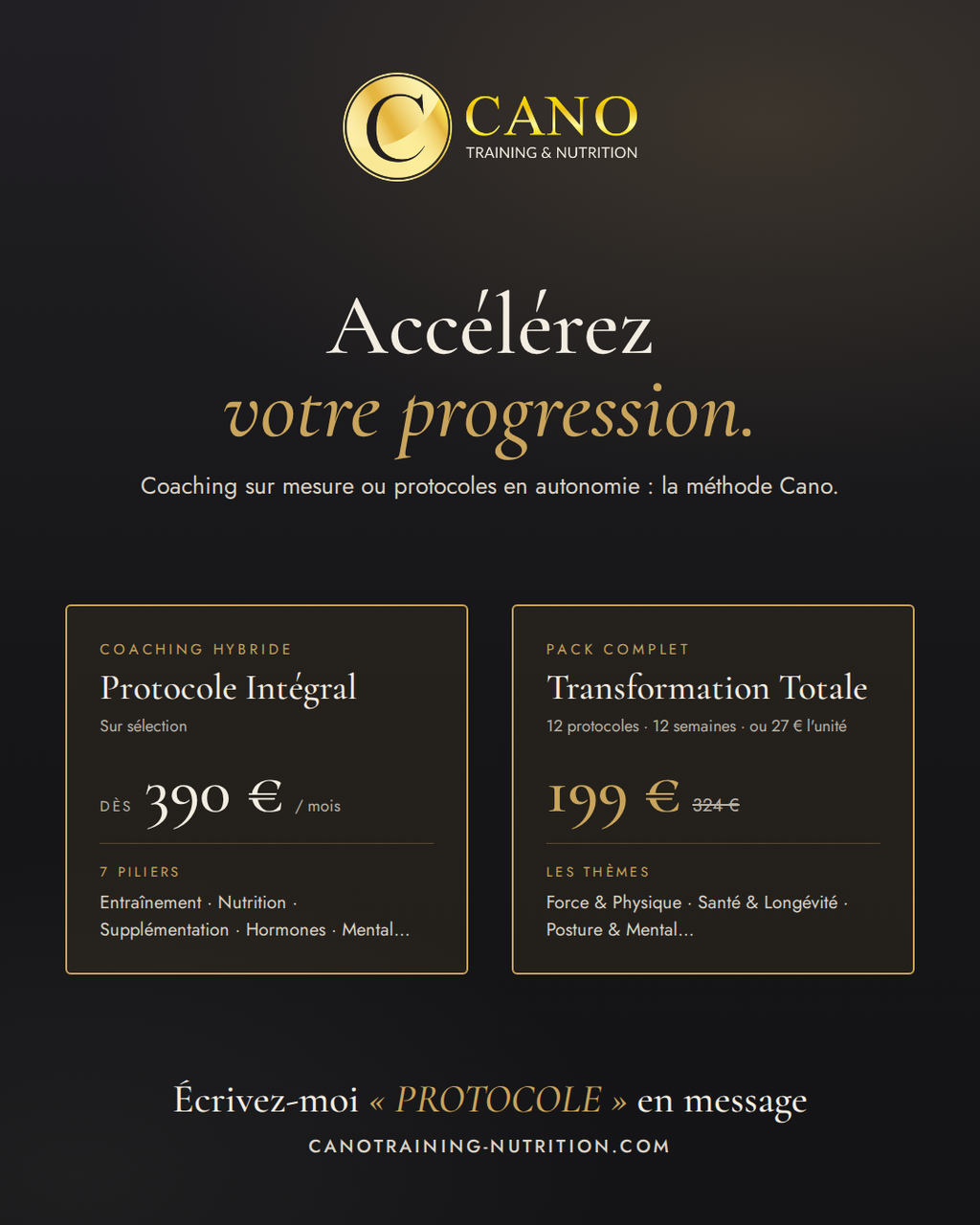 Protocole intégral - Coaching hybride sur sélection