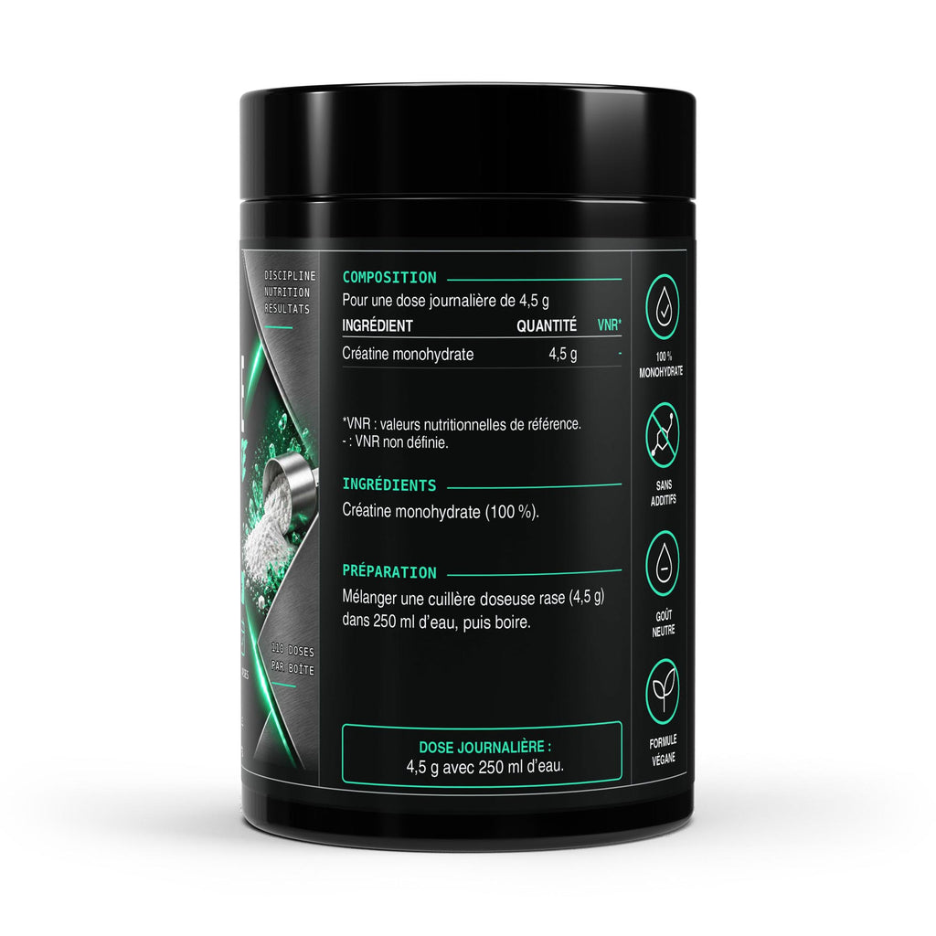 Créatine monohydrate pure - 500 gr