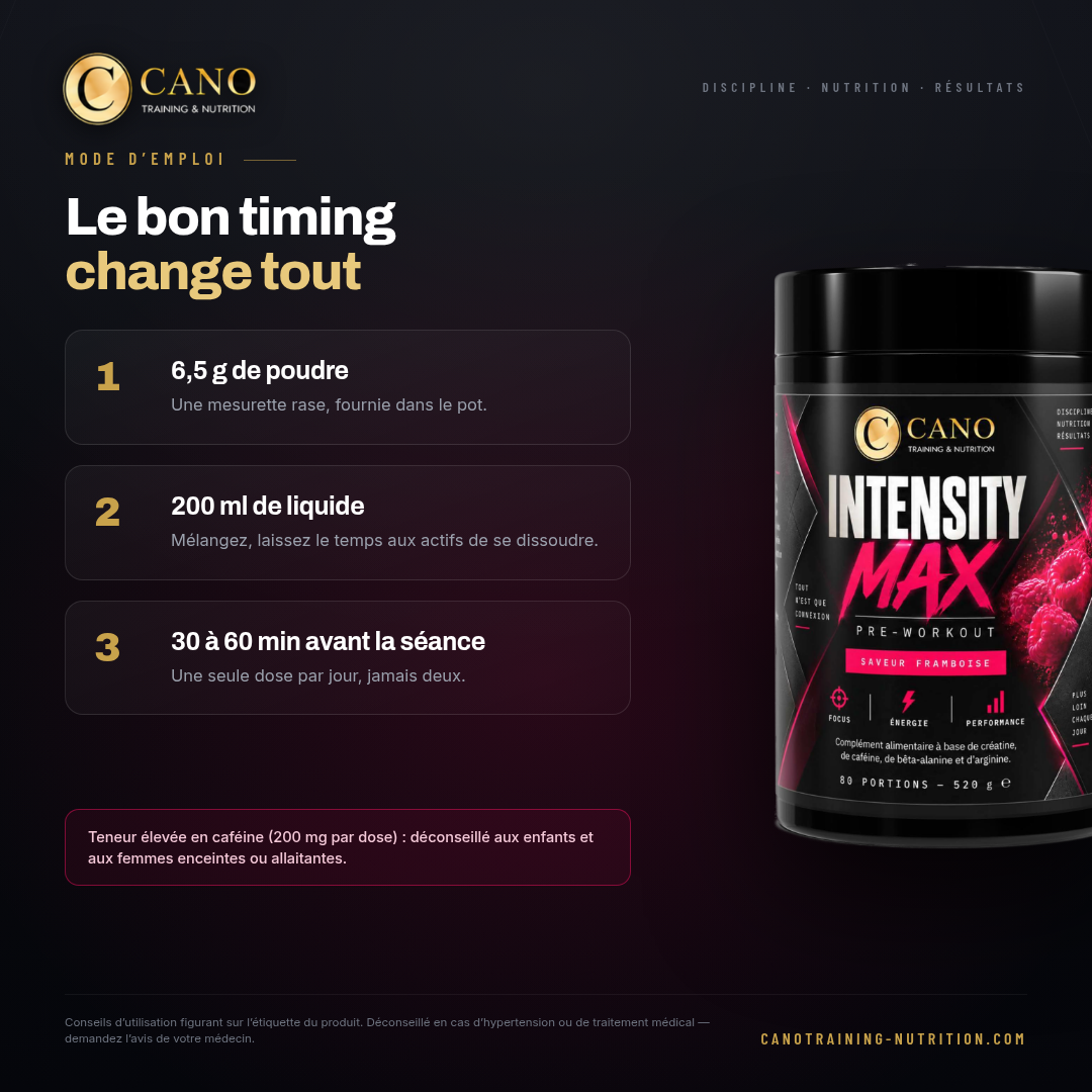 Intensity Max Pré-Workout Framboise