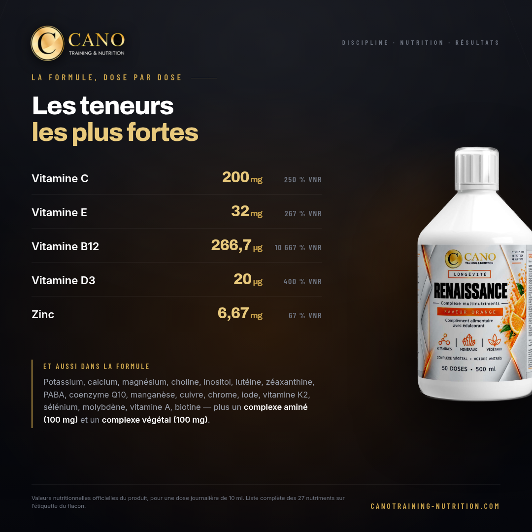 Renaissance - Complexe Multinutriments Saveur Orange