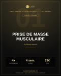 Programme Prise de Masse Musculaire