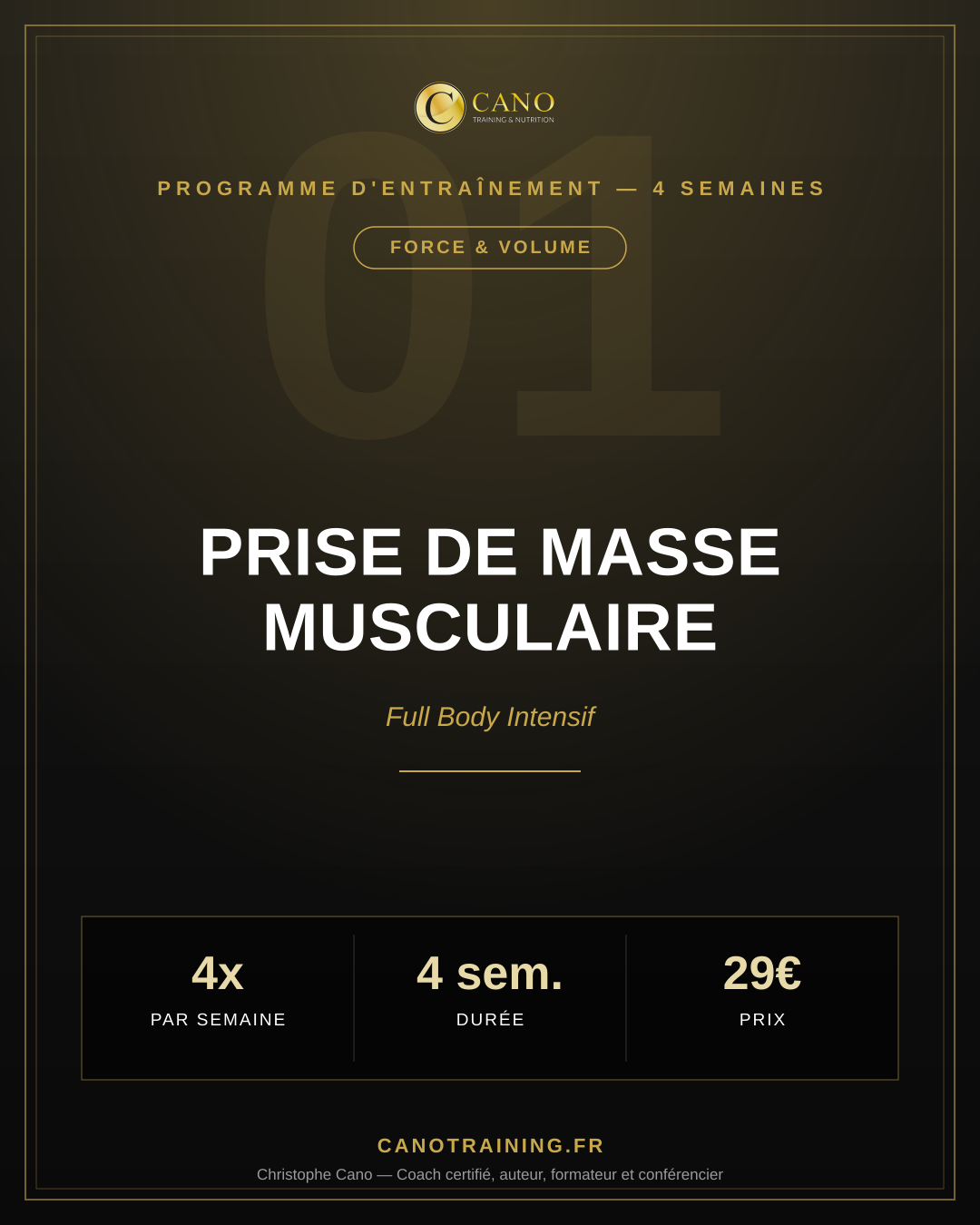 Programme Prise de Masse Musculaire