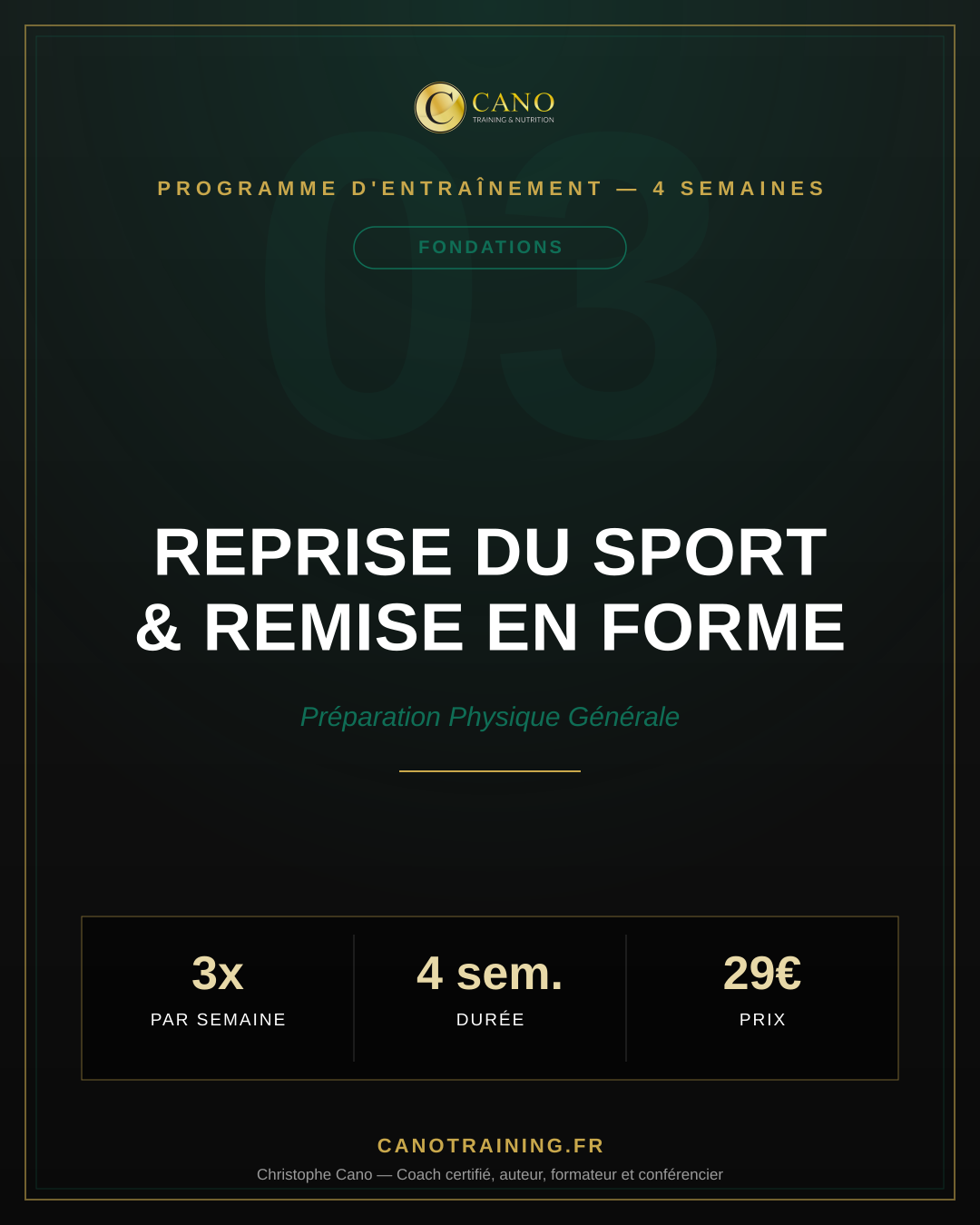 Programme Reprise du Sport & Remise en Forme