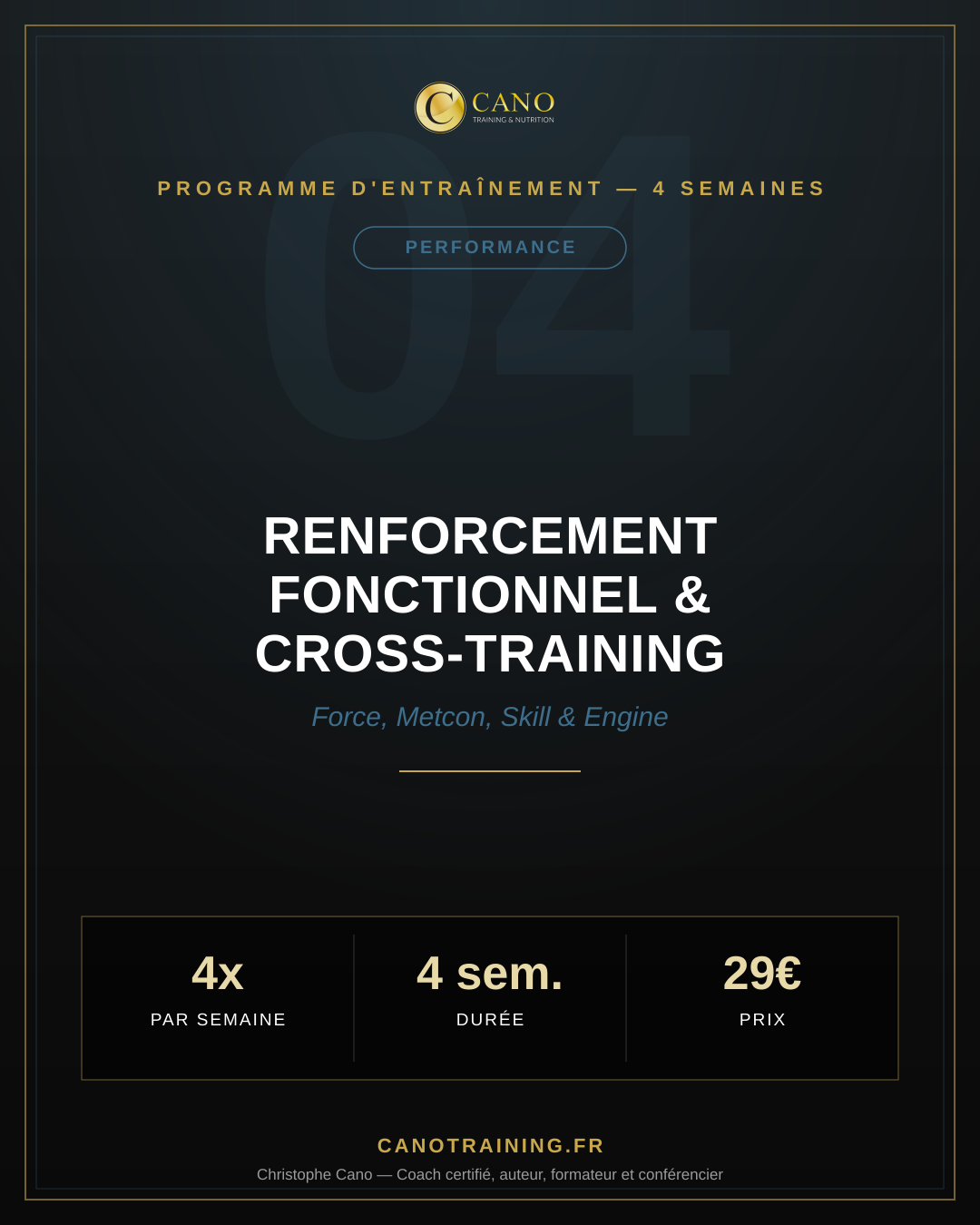 Programme de Renforcement Fonctionnel & Cross-Training